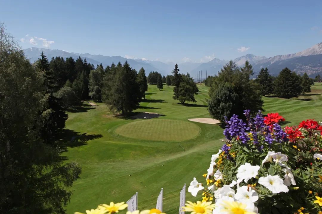 Vista al campo de golf desde el hotel