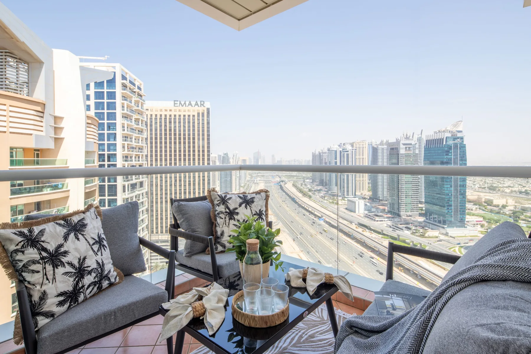 Balcony w/ City Views