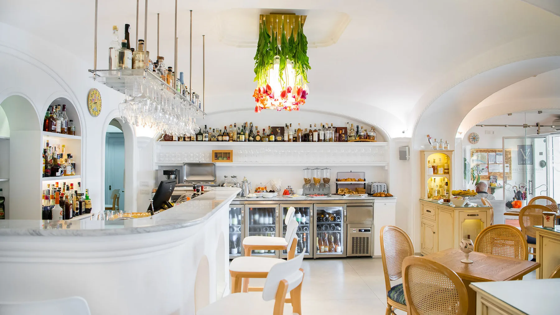 Hotel common-area décor