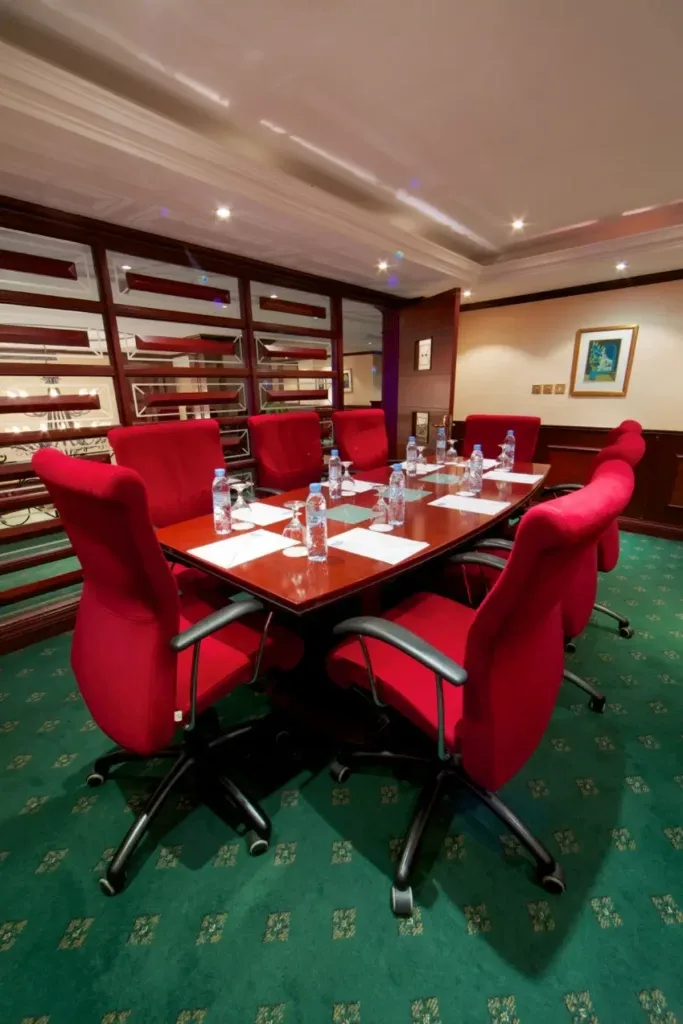 Sala de reuniones del centro de negocios