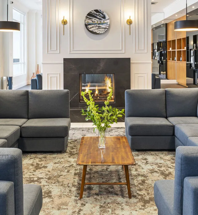 Hotel relaxation area