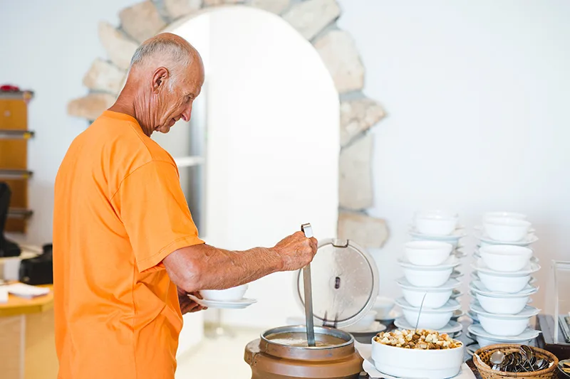 Bufé del restaurante