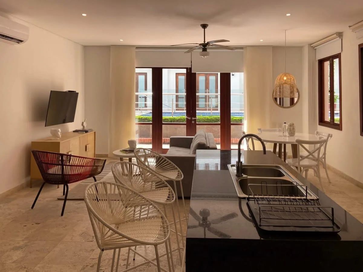 Welcoming 1BR w/ Pool in Ciudad Amurallada