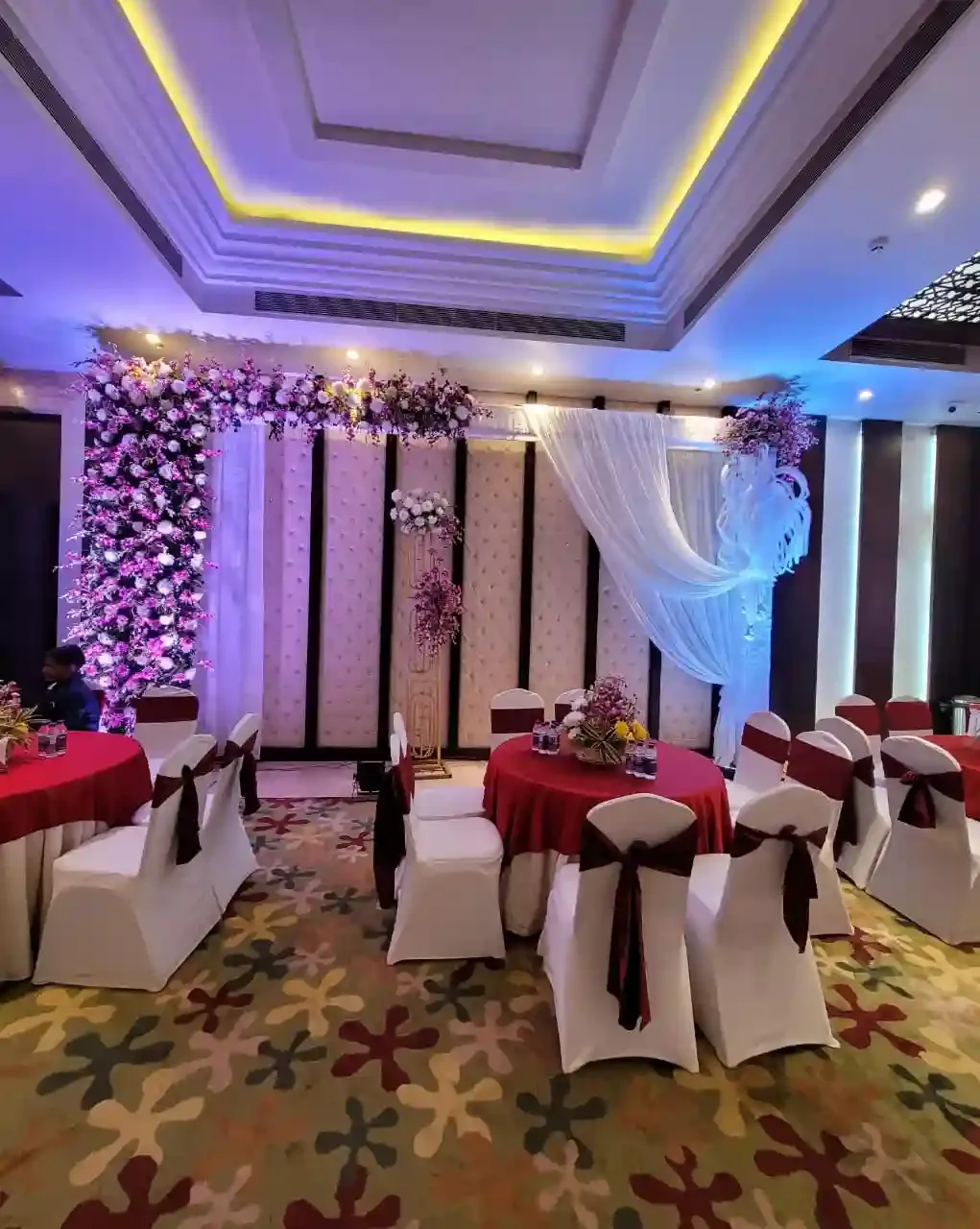 Restaurant interior or dining setup
