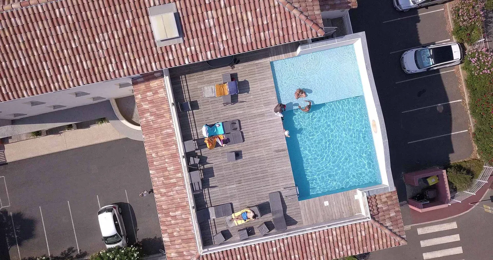 Piscina en la azotea
