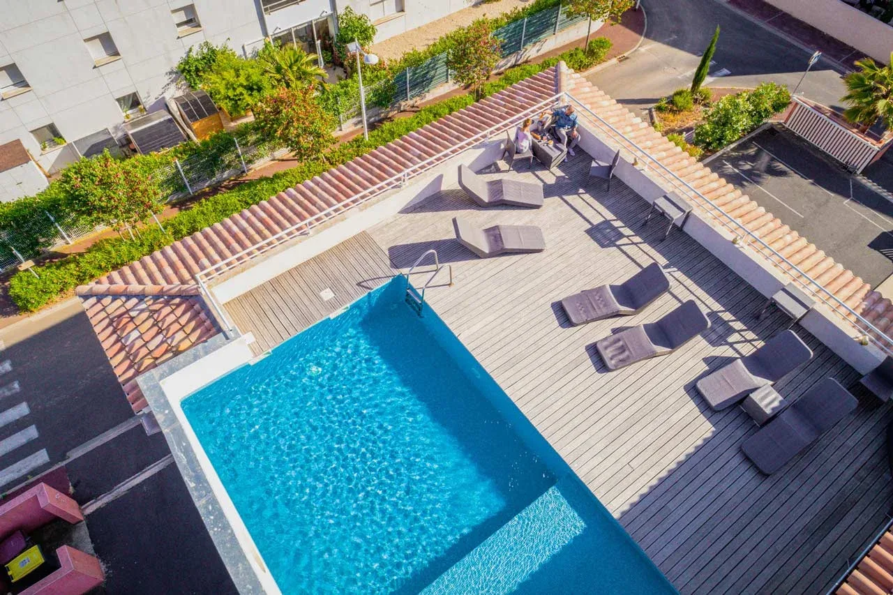 Piscina en la azotea