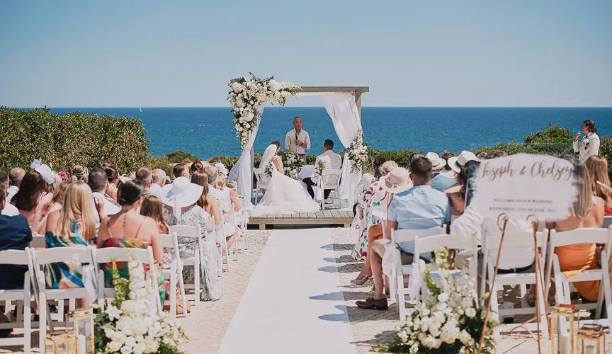 Wedding ceremony setting