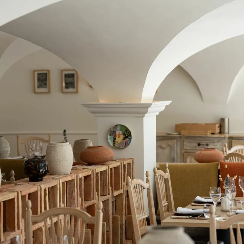 Salón abovedado del restaurante
