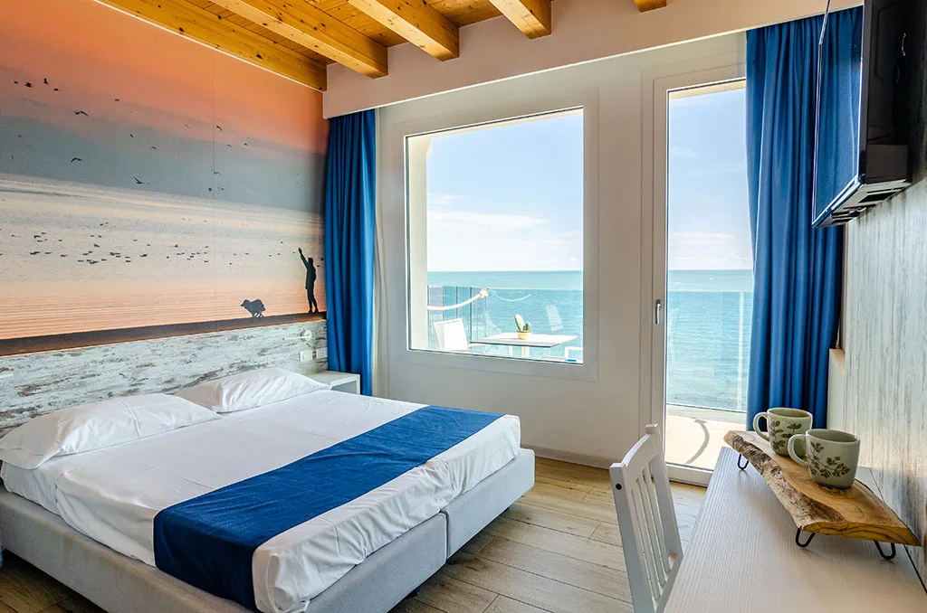 Hotel room with sea view
