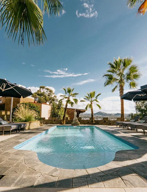 Terraza de la piscina