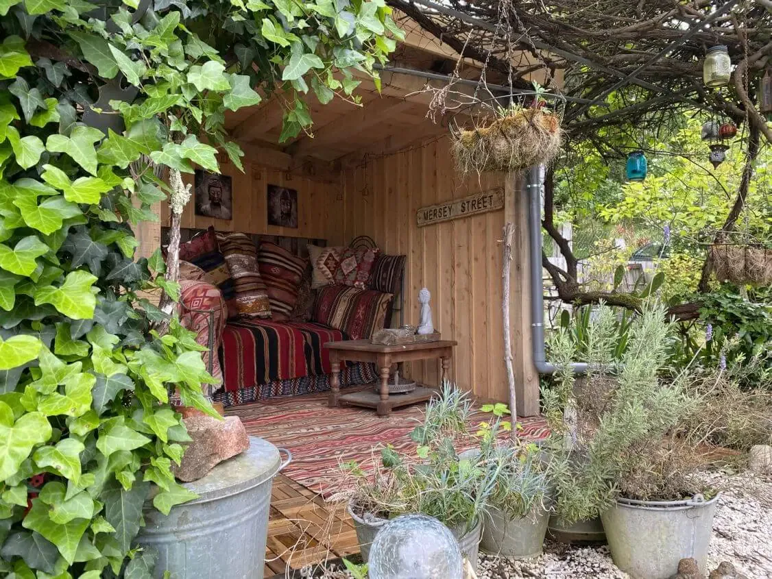 Outdoor lounge area