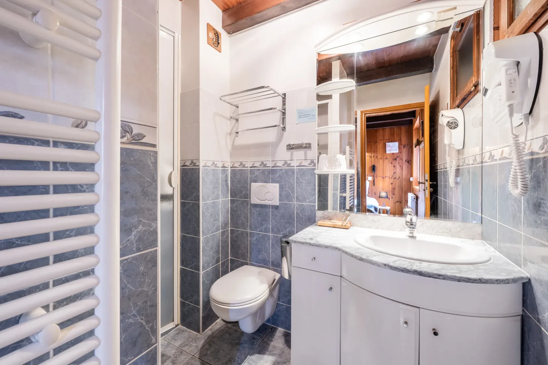 Baño de la habitación con ducha