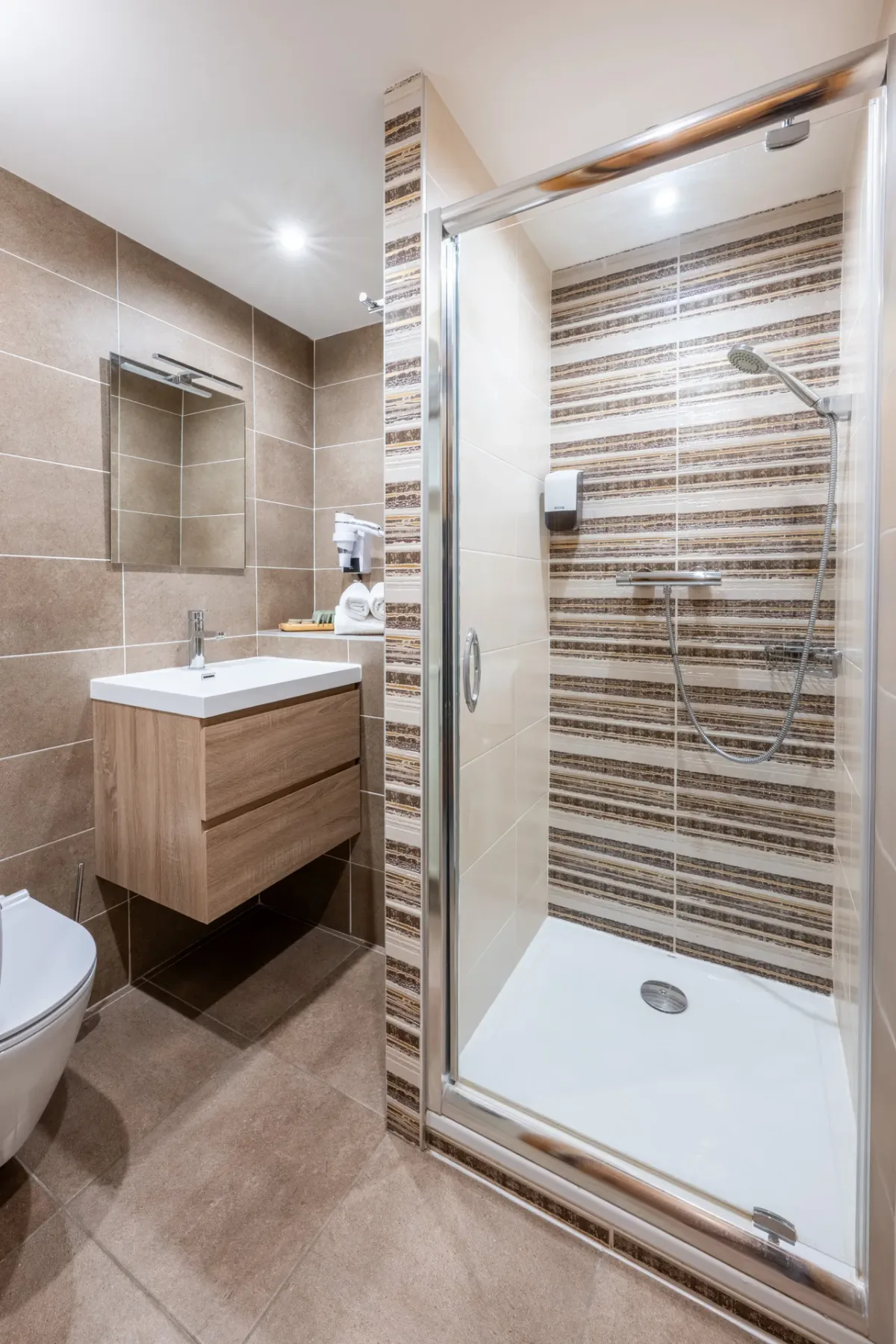 Baño de la habitación con ducha