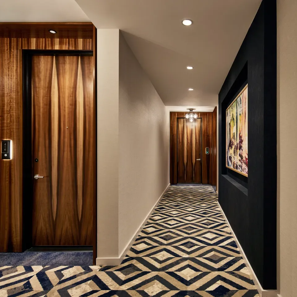 Hallway to the guest rooms