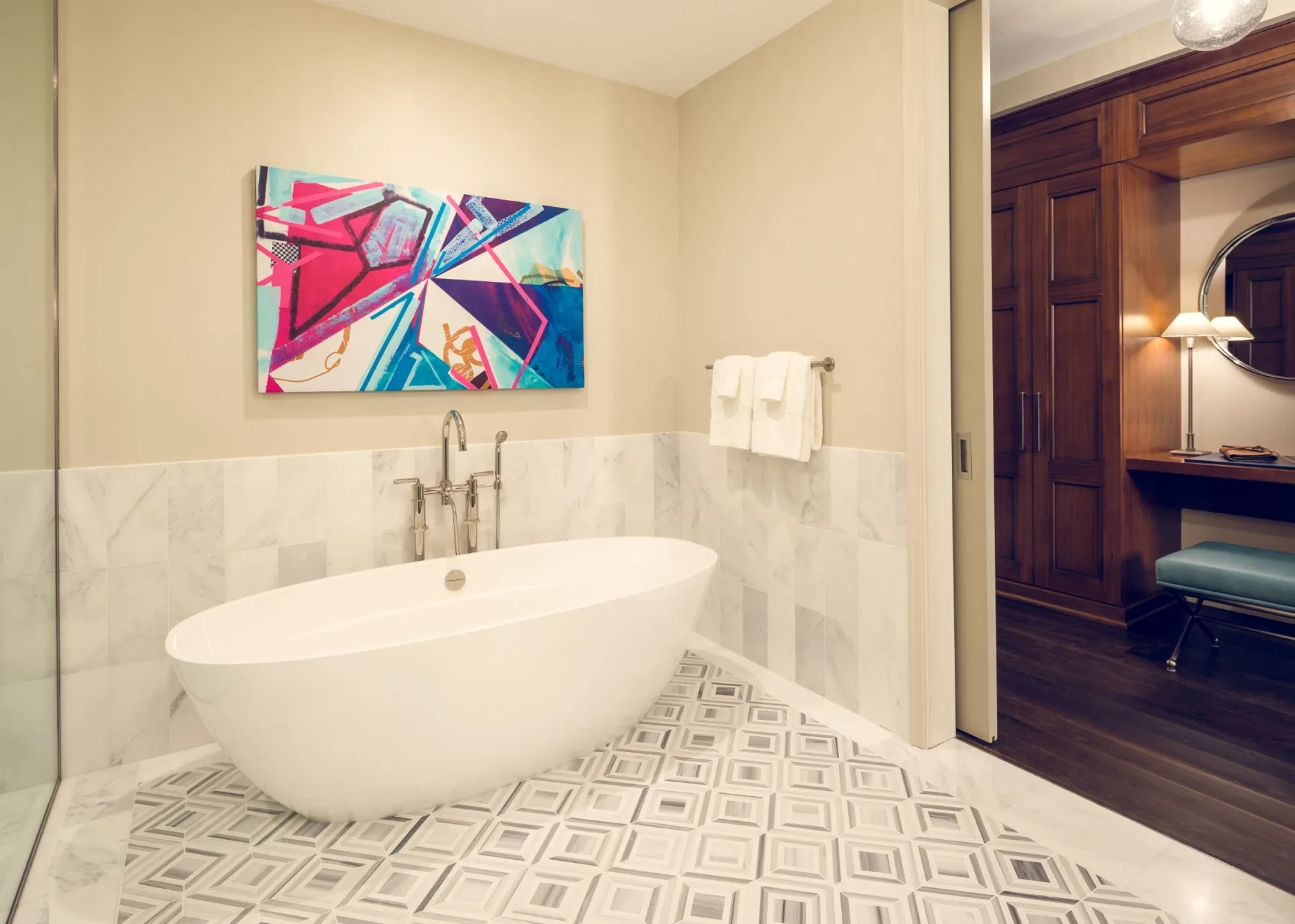 Baño de la suite Dorchester