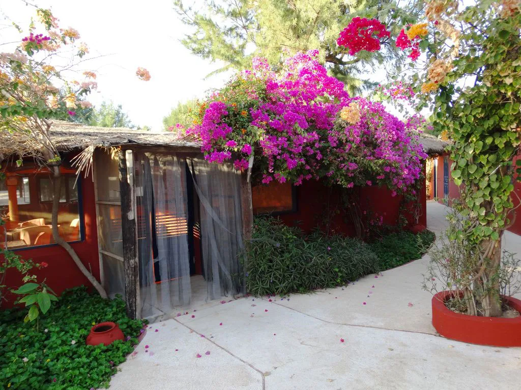 Lado del jardín del hotel