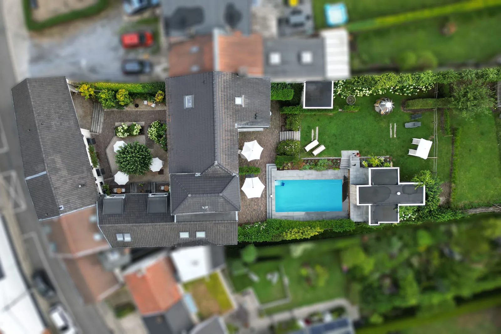 Vista aérea de Hostellerie Marie