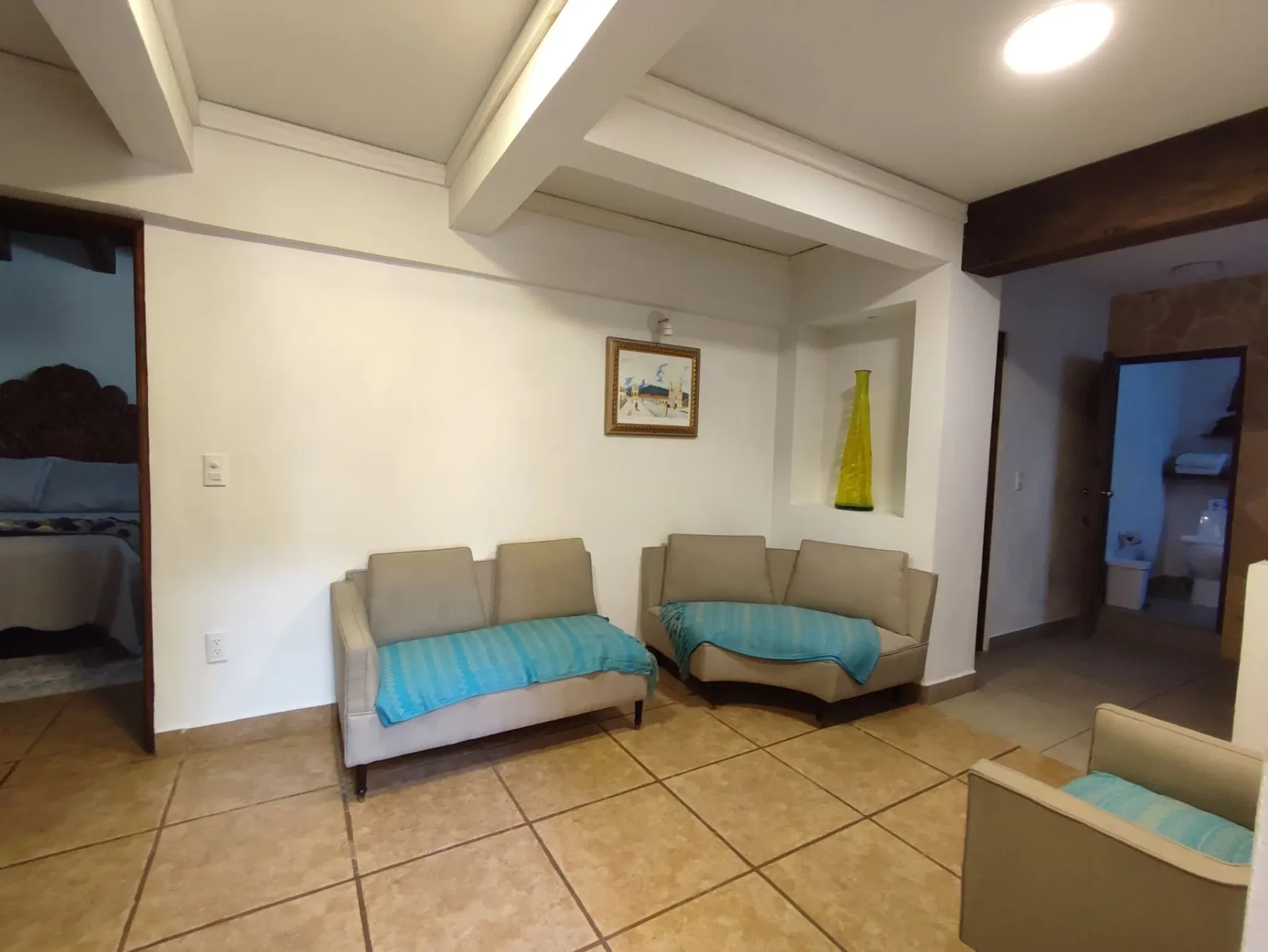 Family apartment sitting area