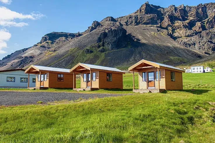 Alojamiento en cabaña cerca del parque nacional de Skaftafell