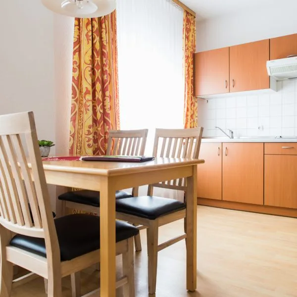 Comfort apartment dining area and kitchen