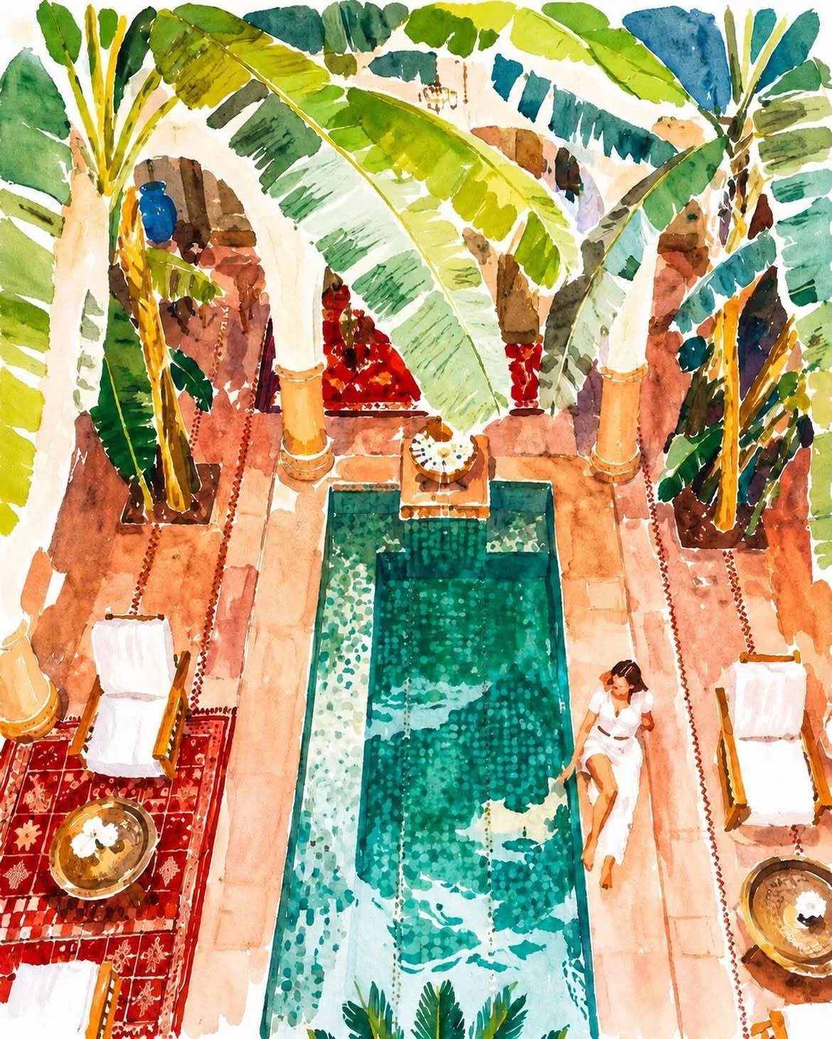 Dormitorio del Riad Azoulay