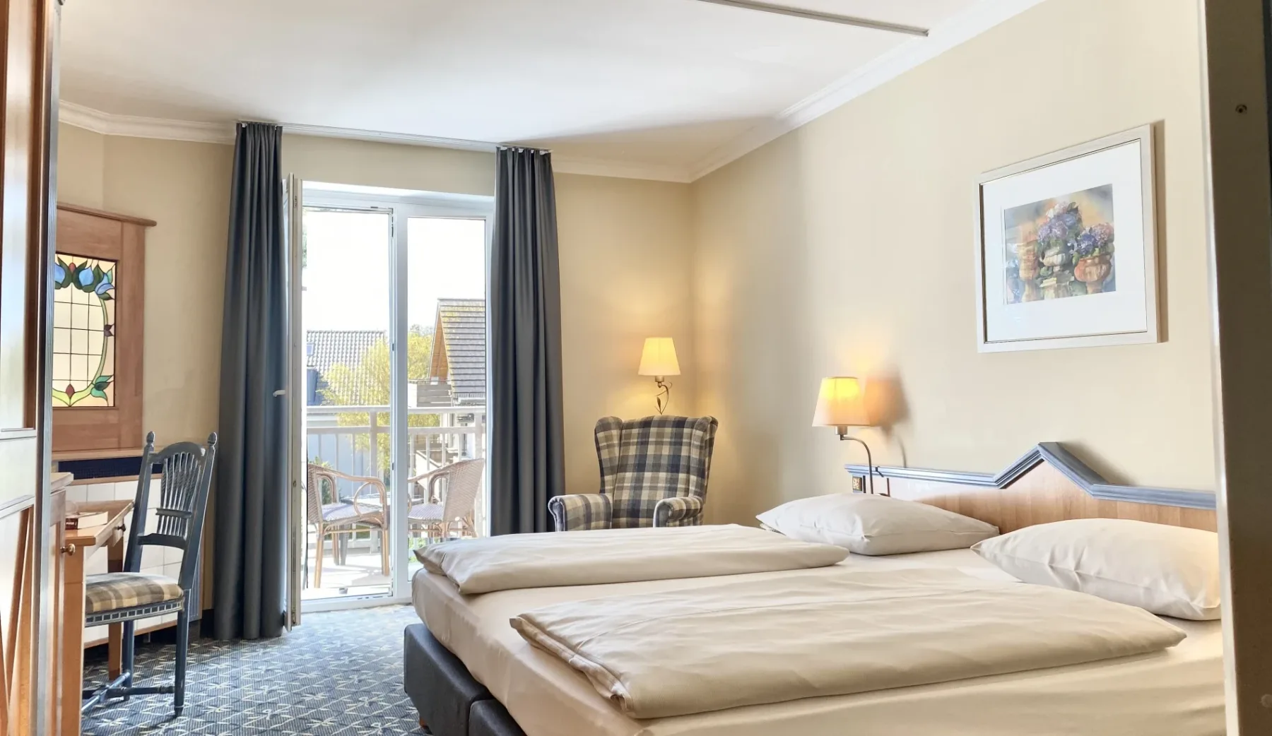 Comfort double room, south-facing, with balcony