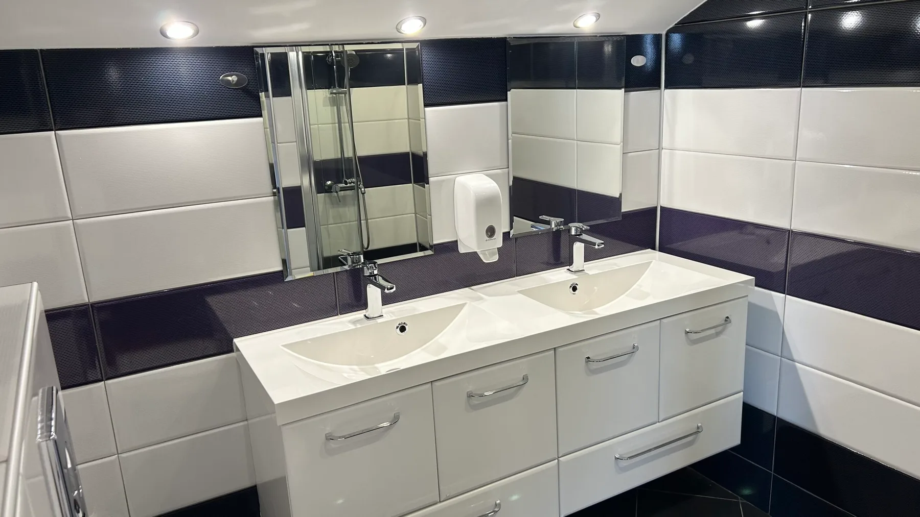 Baño de la habitación deluxe