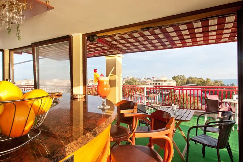 Hotel restaurant or dining space
