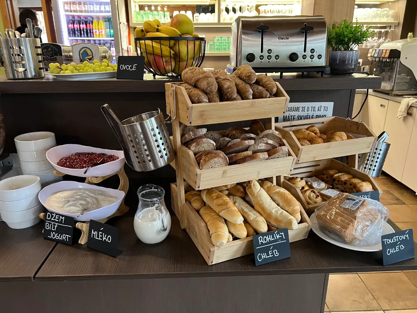 Bollería para el desayuno