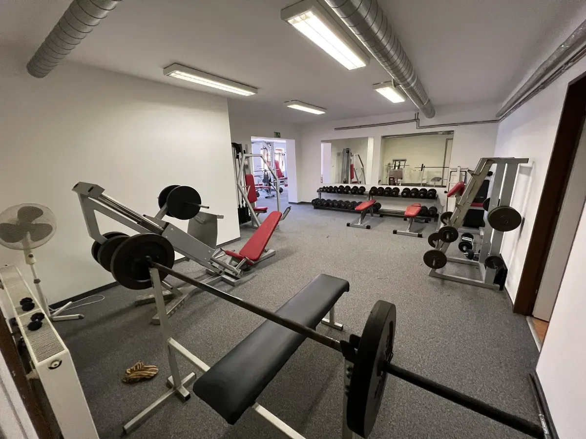 Pesas y equipos de gimnasio