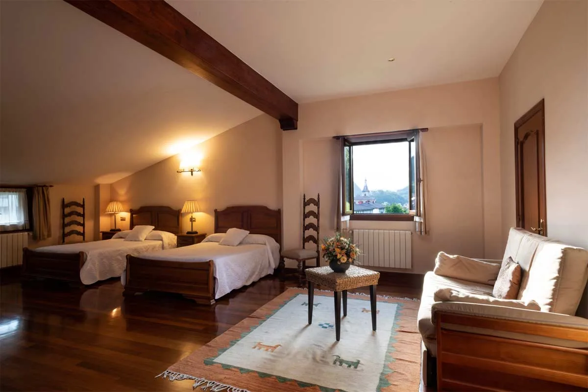Main bedroom of the suite