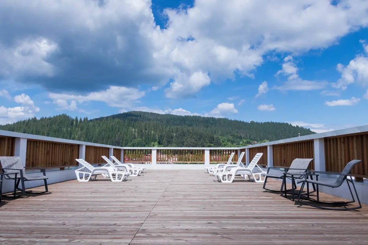 Rooftop relaxation area
