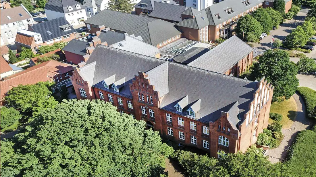 Aerial view of the hotel
