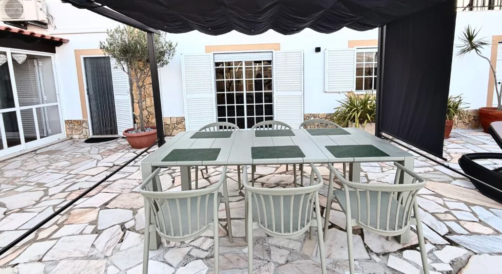 Dining table in the patio