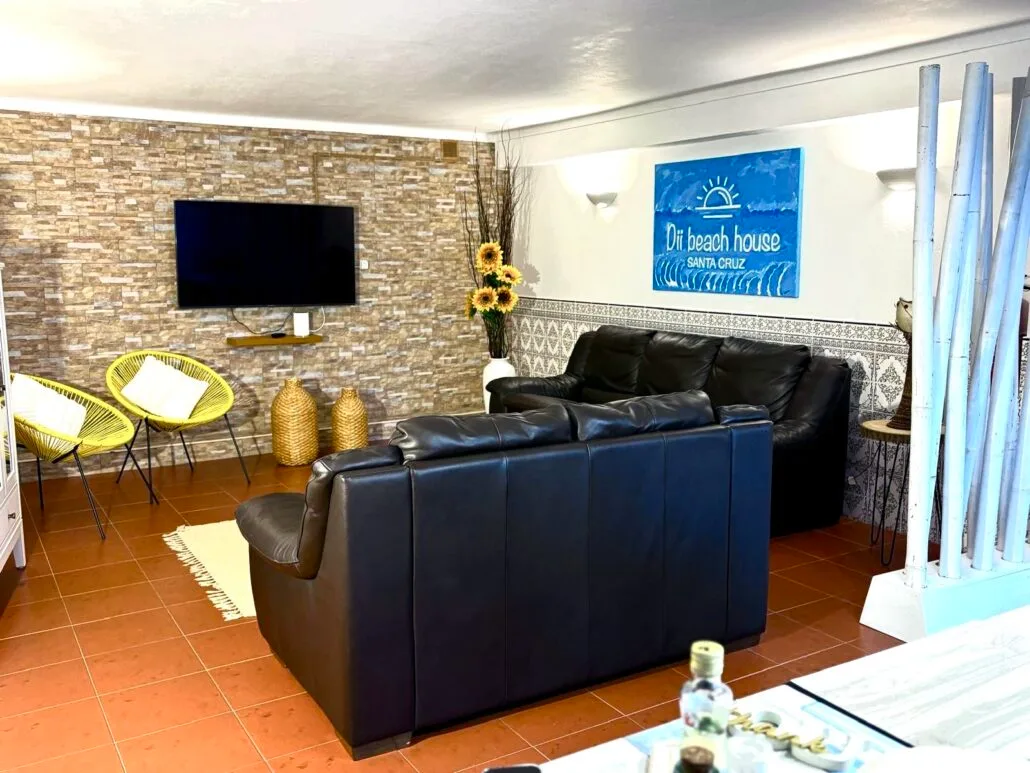 Living room with television