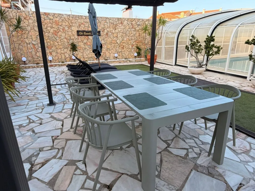 Dining table on the terrace