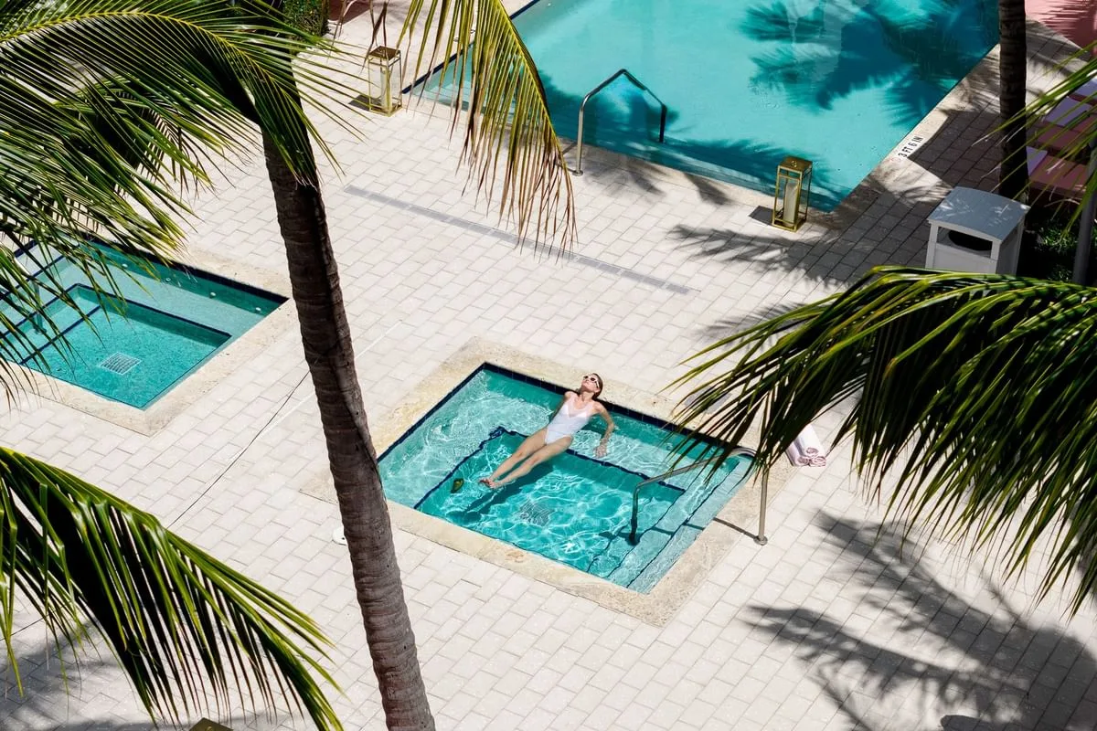 Pool and hotel grounds