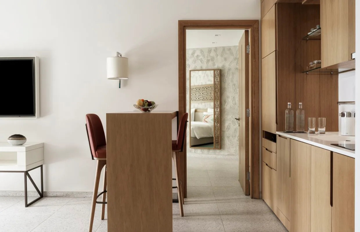 Room with table and chairs