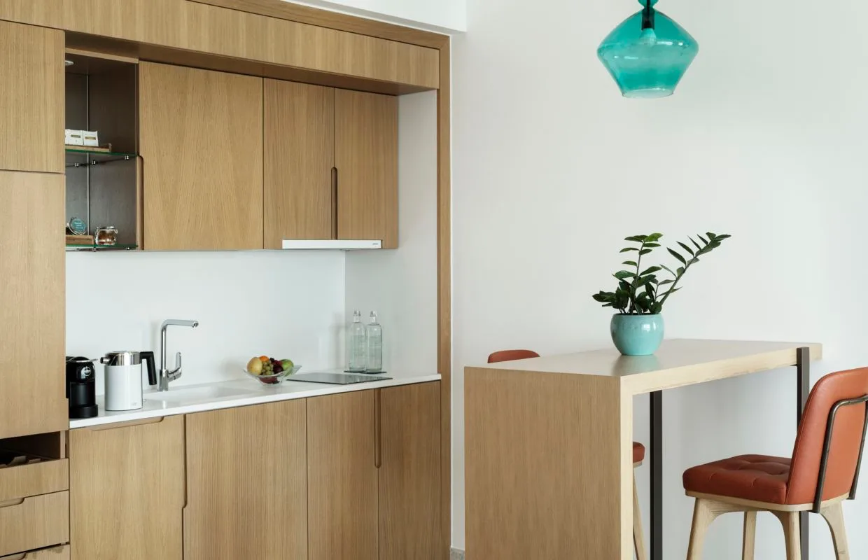 Kitchen and dining area