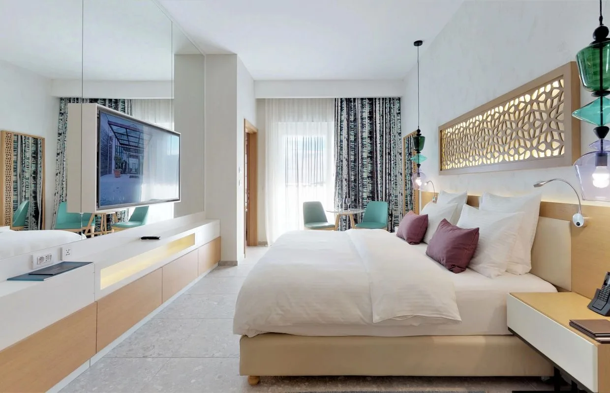 Living area with bed