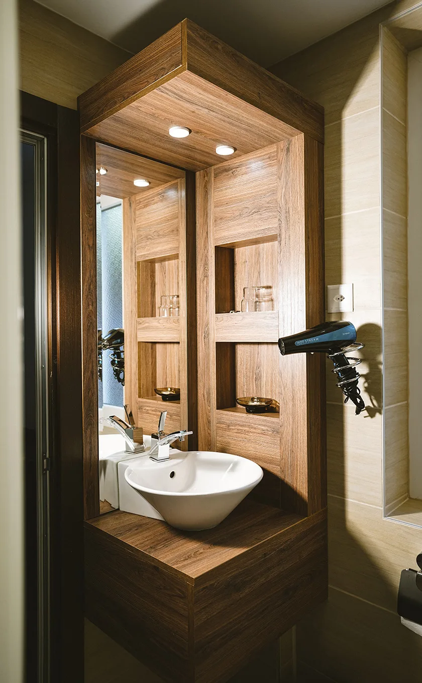 Hotel room or bathroom