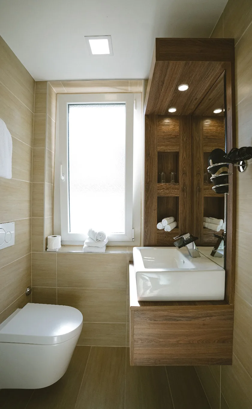 Hotel room or bathroom