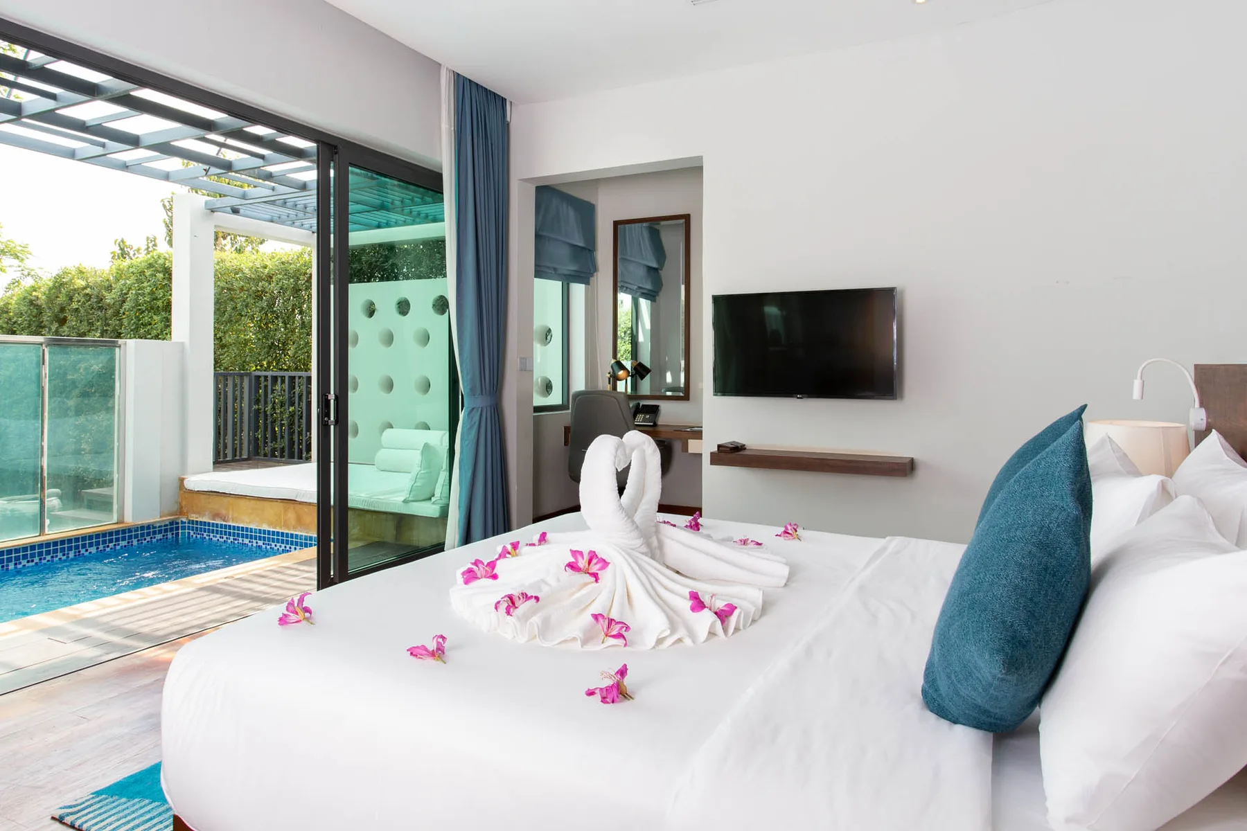 Villa de un dormitorio con piscina