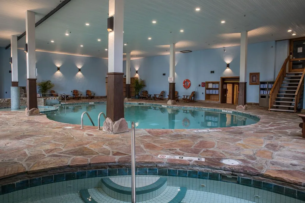 Indoor pool at the Golden Arrow
