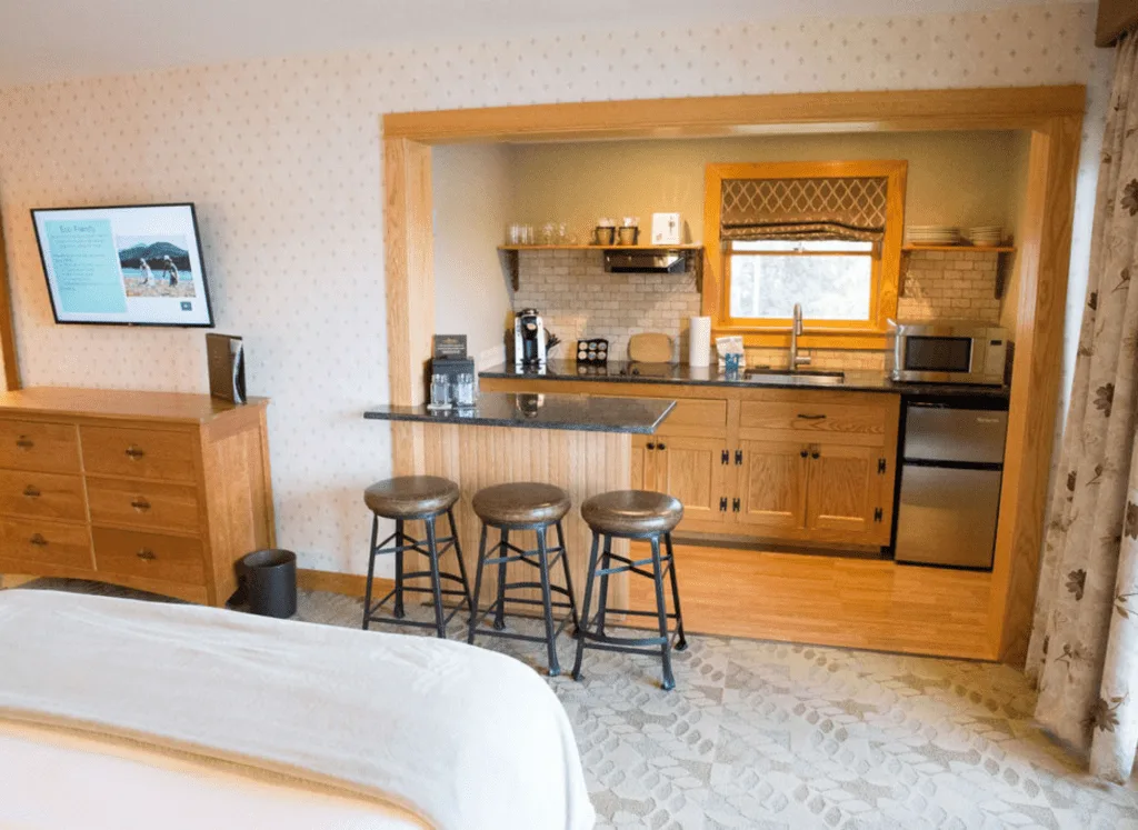 Room with a kitchenette