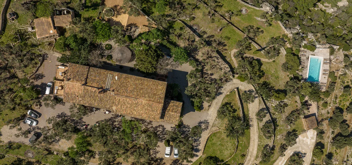 Vista aérea del alojamiento