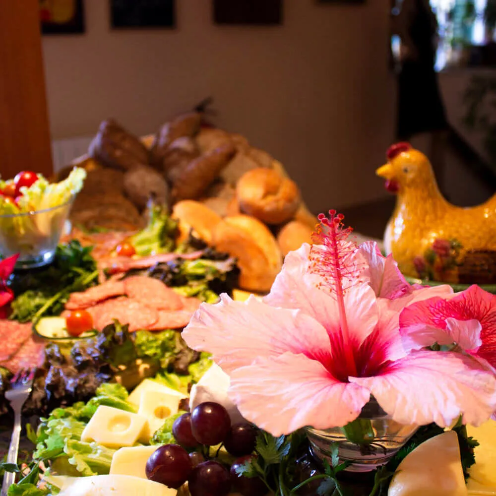 Breakfast table