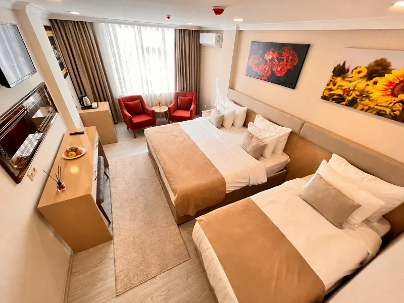 Family 2+1 room with sea view
