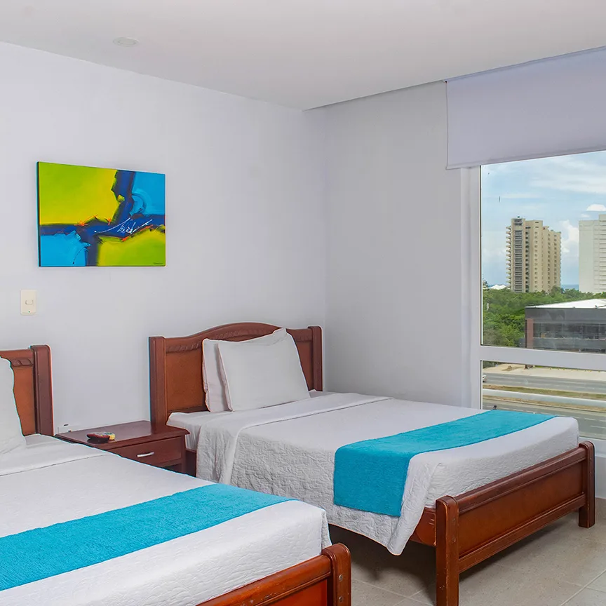 Habitación con dos camas individuales