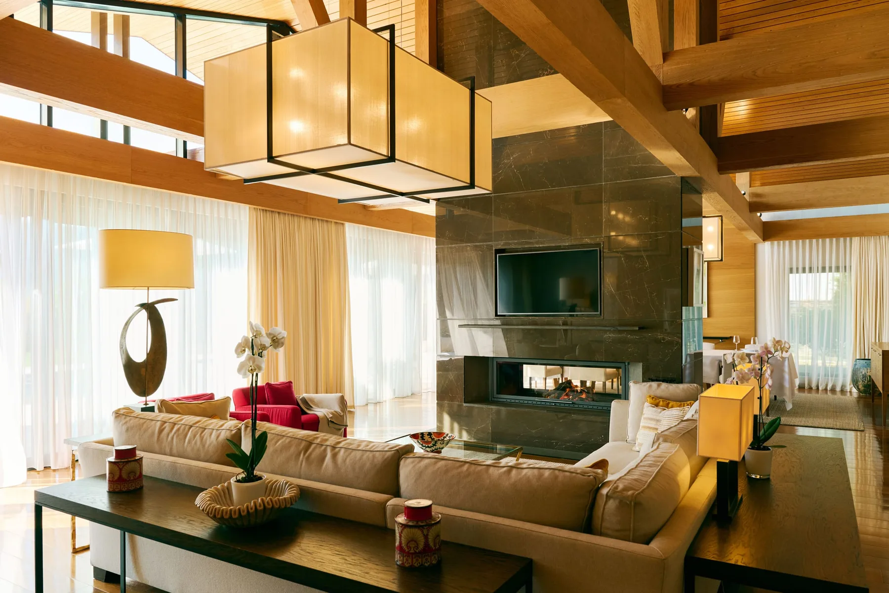 Chenot Palace Gabala villa living room